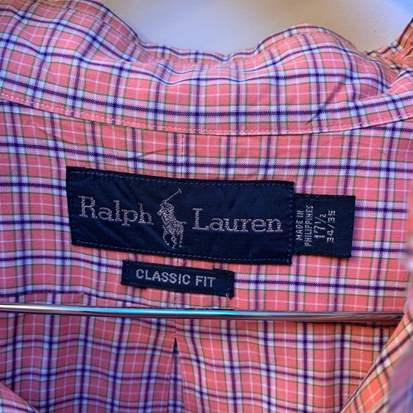 Ralph lauren classic fit dress shirt size 17 1/2 - Picture 2 of 6